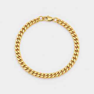 14K Cuban Bracelet - 4MM
