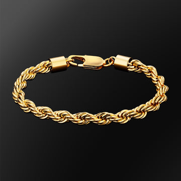 Saint Gold-Plated 14k Rope Bracelet